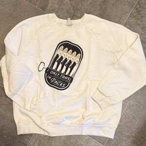 Target Women's White Graphic Crewneck Sweater